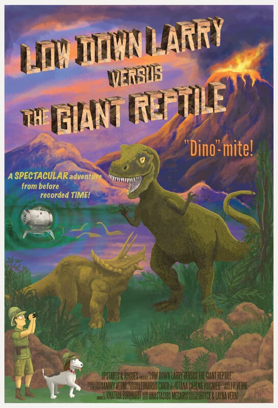 Low Down Larry Versus the Giant Reptile short film, FANTASY Festival (interview)