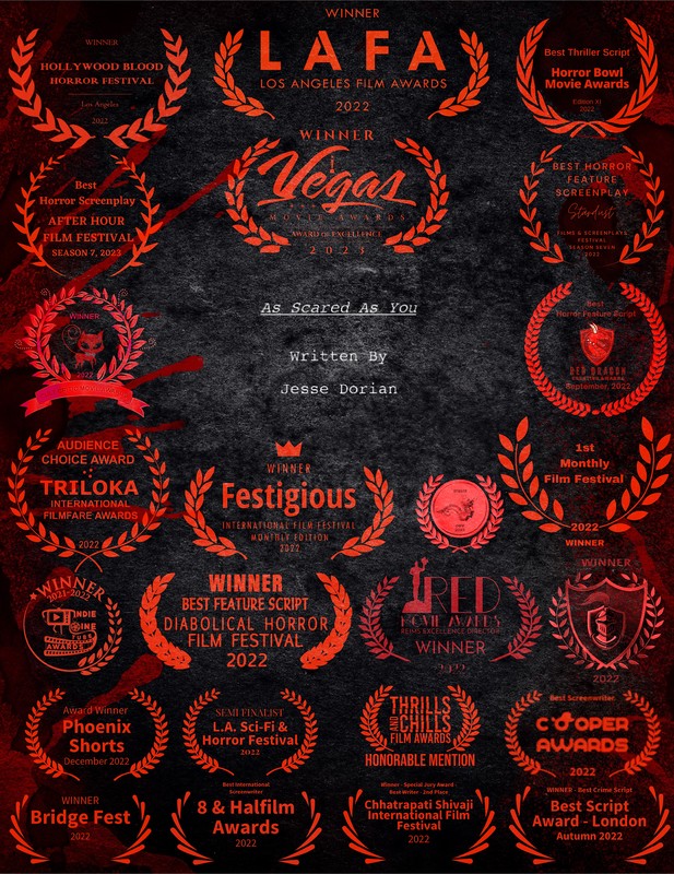 THRILLER Festival 1st Scene: AS SCARED AS YOU, by Jesse Dorian (interview)