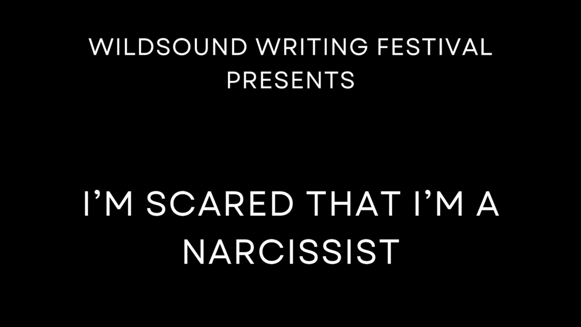 Poetry Video Reading: I'M SCARED THAT IM A NARCISSIST, by Kailah Peters