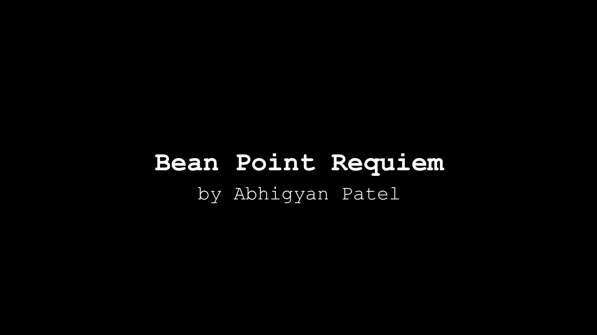 ELEGY Poetry Reading: Bean Point Requiem, by Patrick Trombly