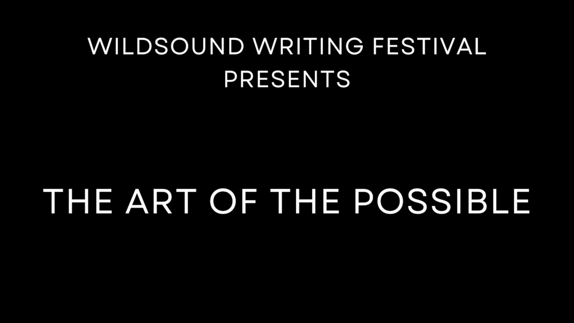Poery Video Reading: THE ART OF THE POSSIBLE, by Vijay R Nathan