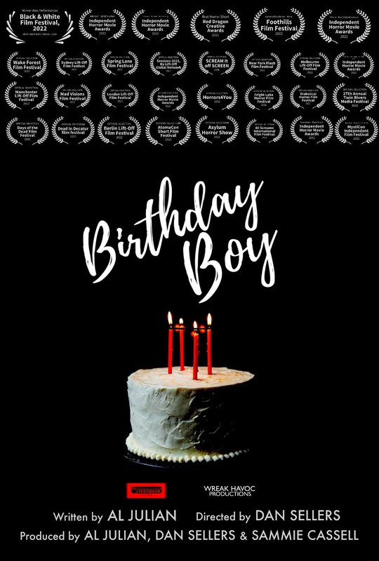 BIRTHDAY BOY short film, 10min., USA, Black & White/Horror