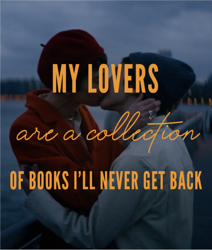  MY LOVERS ARE A COLLECTION OF BOOKS I'LL NEVER GET BACK short film