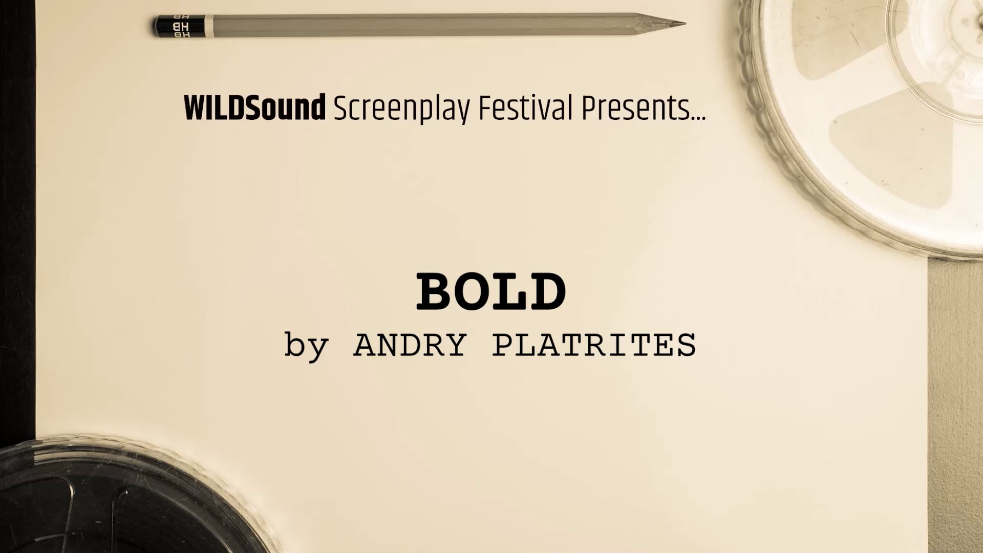 SHORT Screenplay Reading: Bold, by Andry Platrites