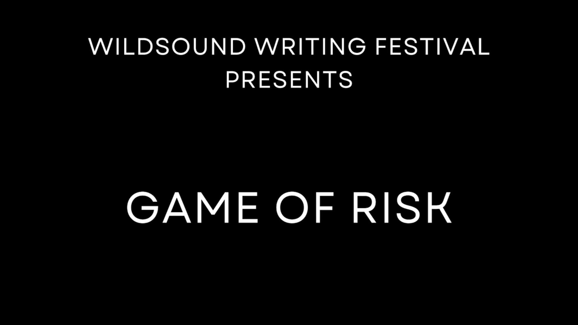 POETRY Reading:  Game of Risk, by Richard Stimac