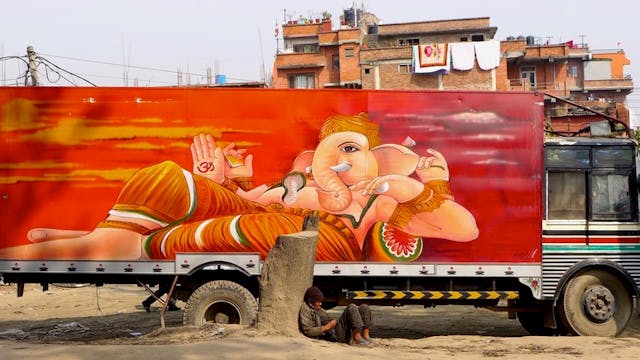 TATTOOED TRUCKS OF NEPAL- Horn Please...