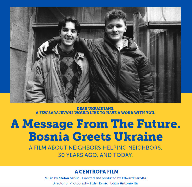 A MESSAGE FROM THE FUTURE. BOSNIA GREETS UKRAINE short film, audience reactions