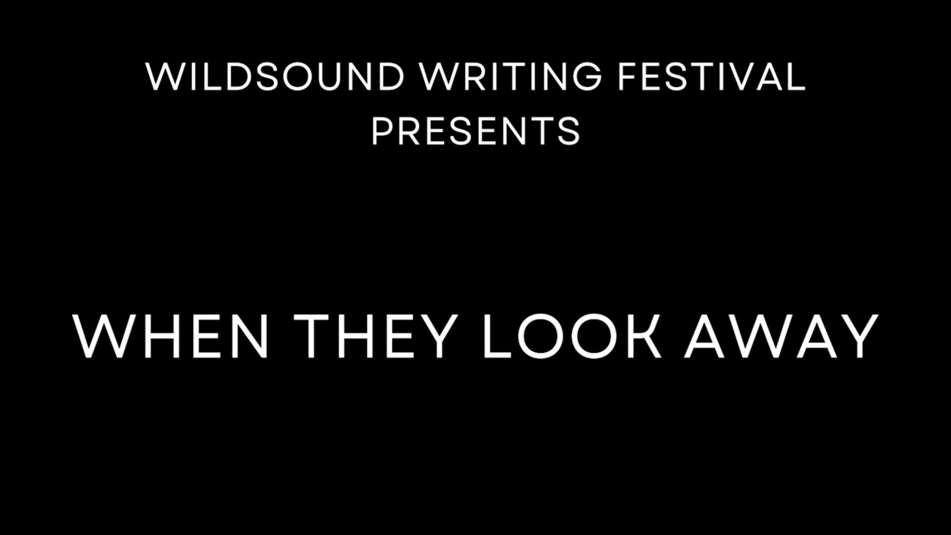 Poetry Reading: WHEN THEY LOOK AWAY, by Gabriella Niles-Ewen (interview)