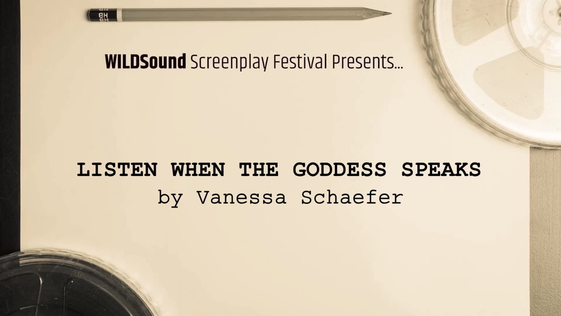 BEST SCENE Script Reading: Listen When The Goddess Speaks, by Vanessa Schaefer