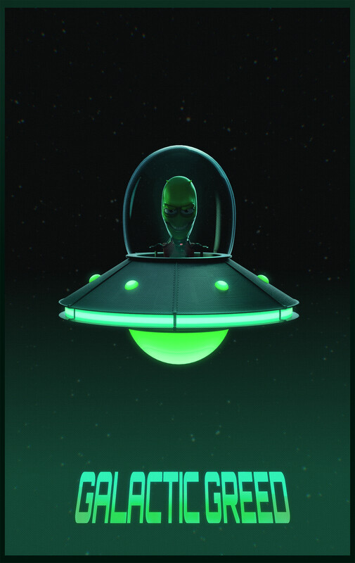 GALACTIC GREED short film Animation Festival review