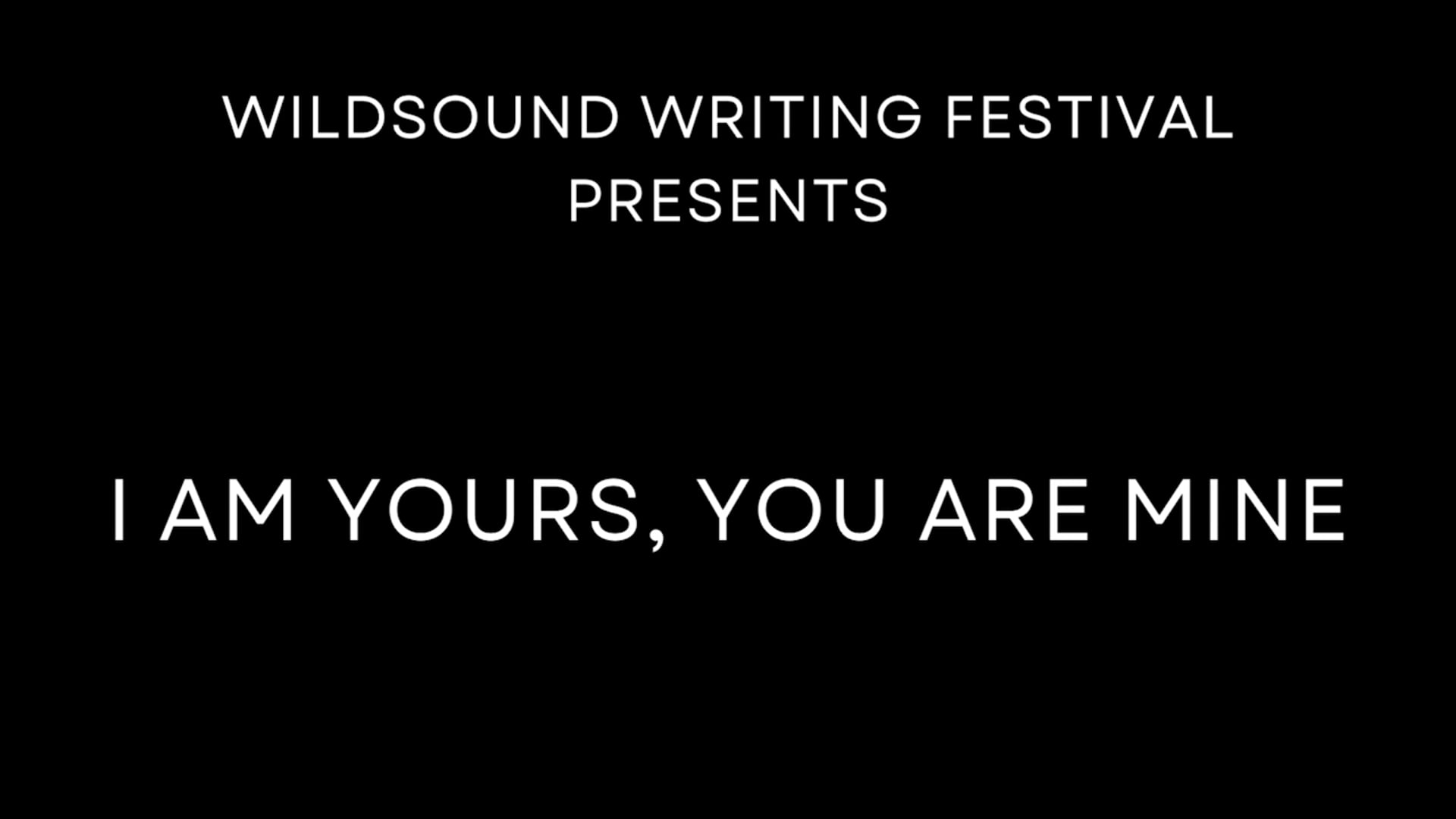 Poetry Reading:  I AM YOURS, YOU ARE MINE, by Jason Raneiri 