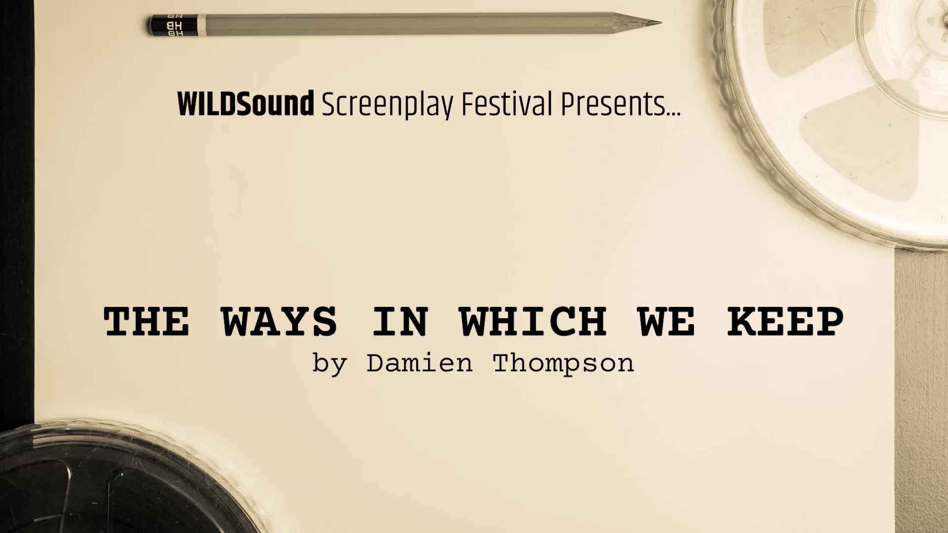 POETRY Reading: THE WAYS IN WHICH WE KEEP, by Damien Thompson