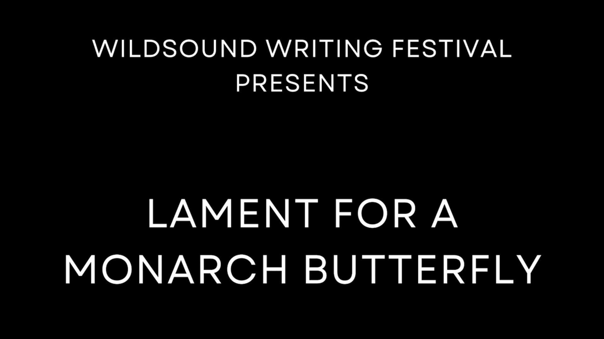 Poetry Reading: Lament for a Monarch Butterfly, by Leslie Rwigyema