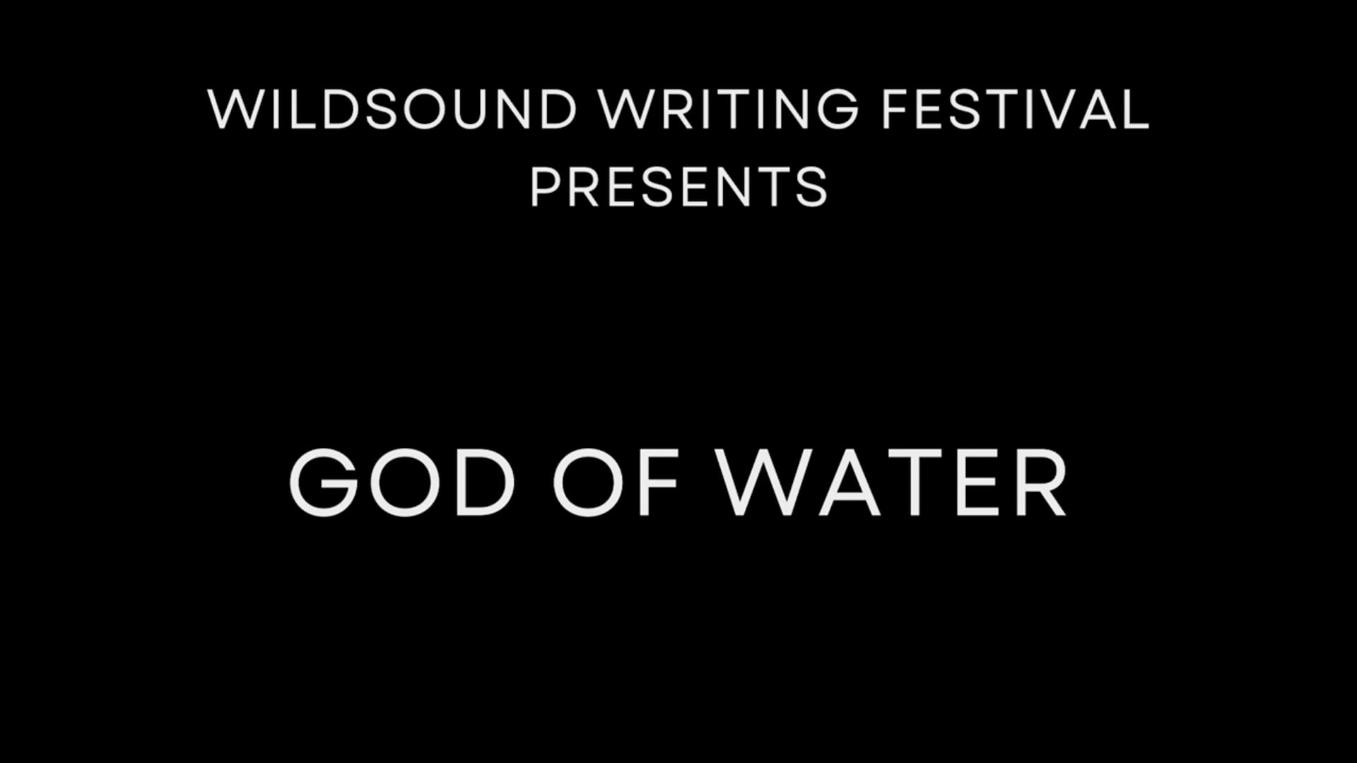 Poetry Video Reading: GOD OF WATER, by Patricia Adelizzi
