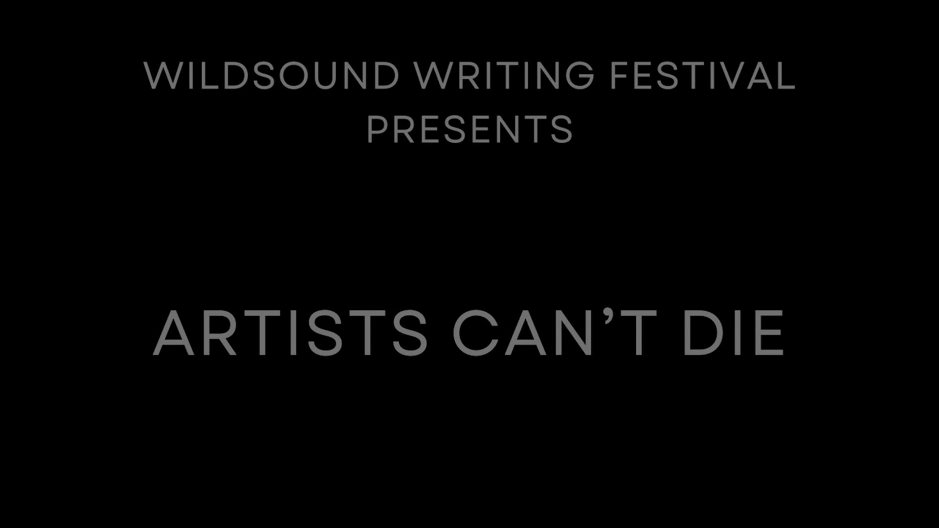  Poetry Video Reading: ARTISTS CANT DIE, by John Ganshaw