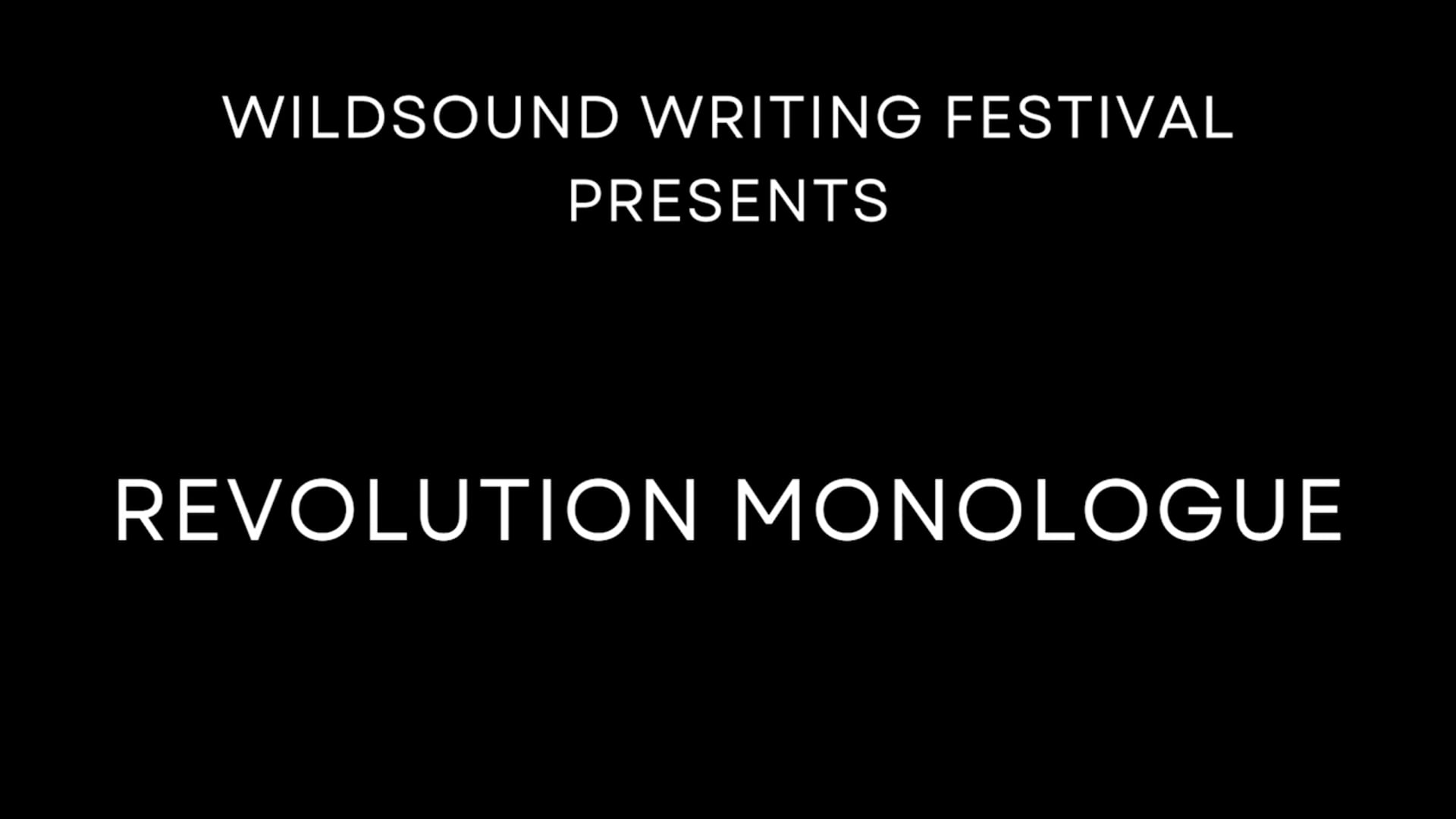Poetry Reading: Revolution Monologue, by Korby Rhodes