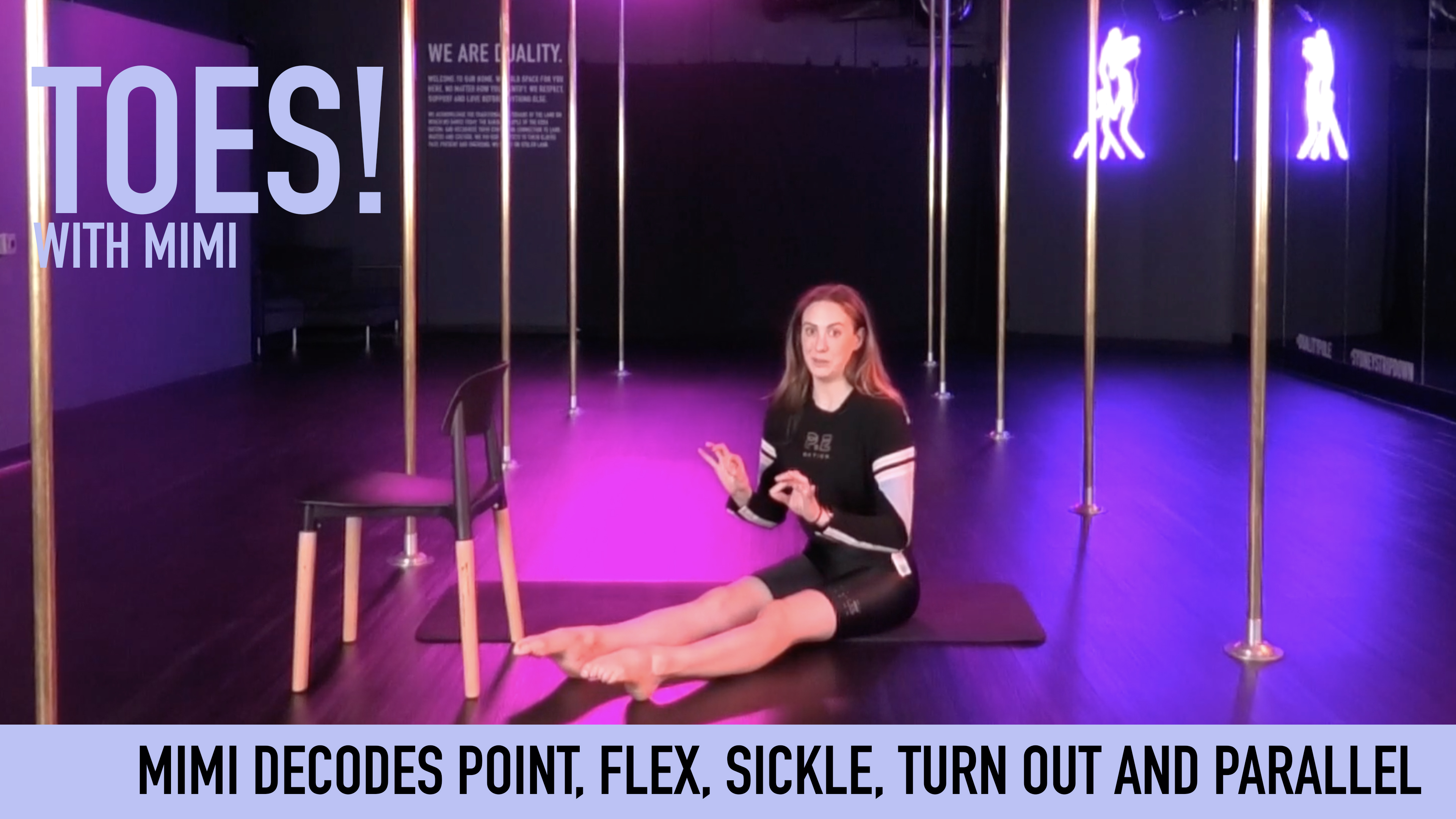 Point, flex, sickle and turn outs with Mimi!