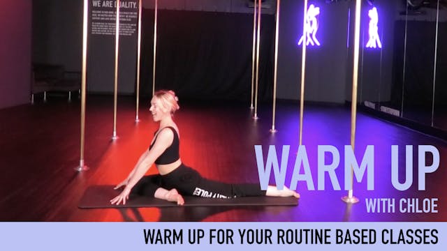 The perfect warm up with Chloe