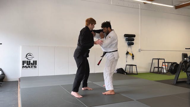 Firemans with collar double knee drop