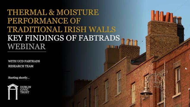 Thermal & Moisture Performance of Traditional Irish Walls