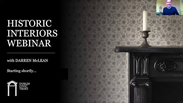 Historic Interiors Webinar with Darren McLean.