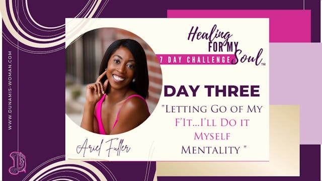 Day 3: Letting Go of the F'It I'll Do...