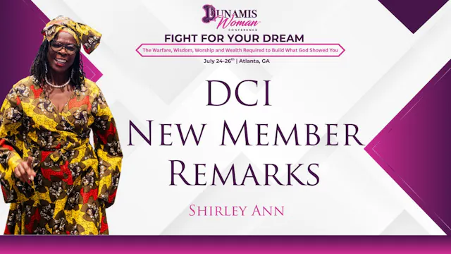 Day 3: DCI New Member Remarks