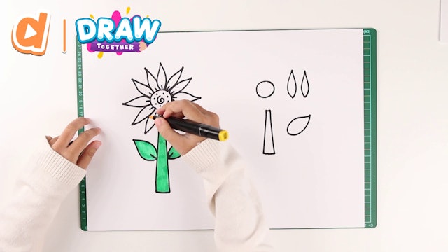 Let's Draw: Sunflower