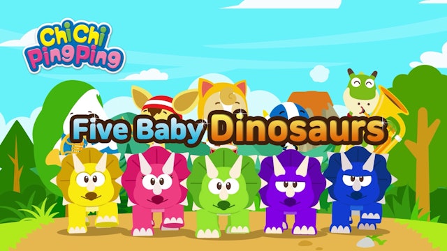 Five Baby Dinosaurs | ChiChi PingPing Songs (ENG)