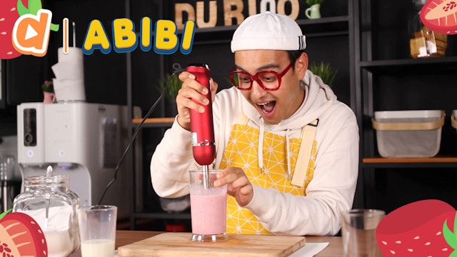Abibi Makes A Strawberry Milkshake
