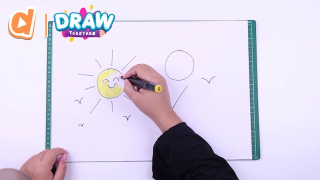Let's Draw: Sun & Birds