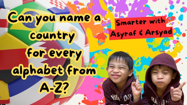 Name A Country for Alphabet from A to...