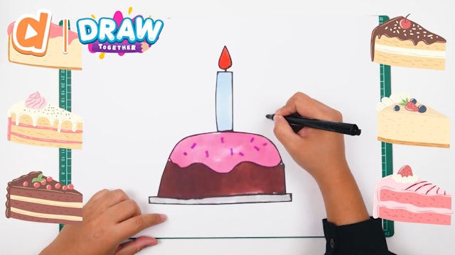 Let's Draw: Birthday Cake