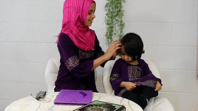 A cute hijab tutorial on Fatima by Maryam Masud