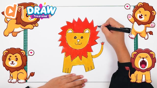 Let's Draw: Lion