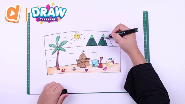 Let's Draw: The Beach