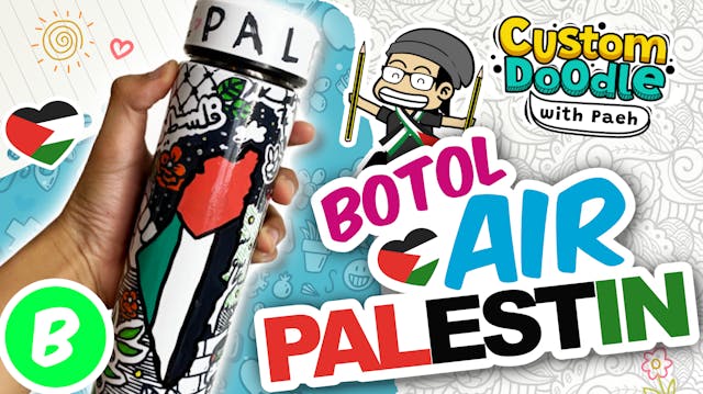 Botol Air Palestin - C3 | Custom Dood...