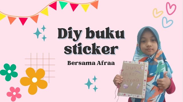 DIY Buku Sticker | Afraa & Medina