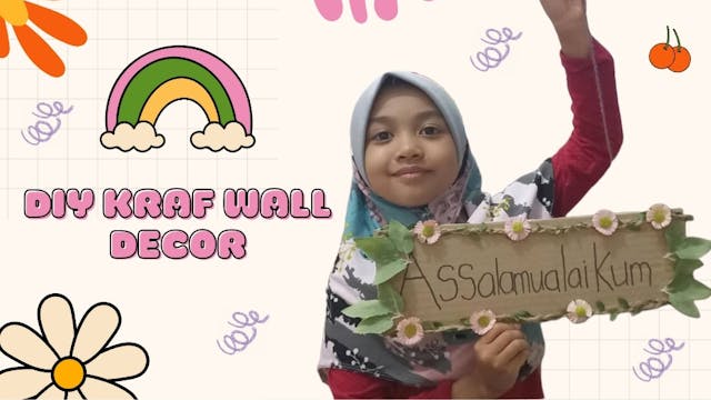 DIY Kraf Wall Decor | Afraa & Medina