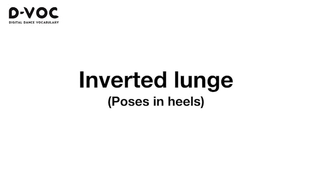 03 Poses in heels - Inverted lunge MT