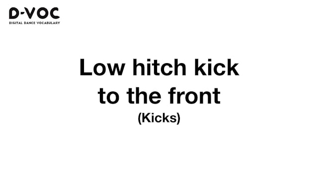 19 Kicks - Low hitch kick to the fron...