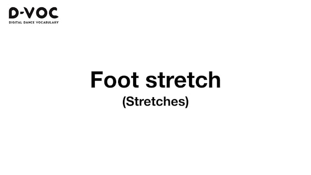 12 Stretches - Foot stretch - MT