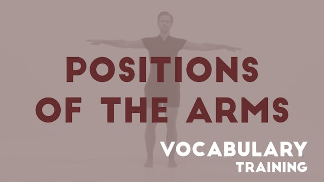 04 POSITION OF THE ARMS - Vocabulary training