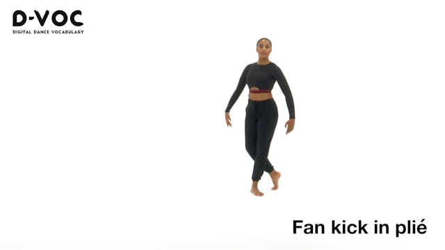 05 Kicks - Fan kick in plié