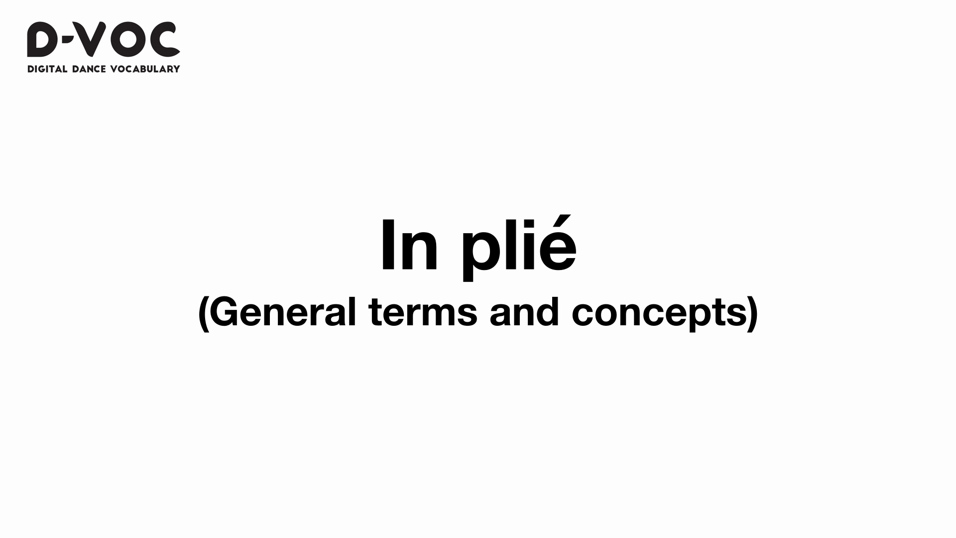 09 General terms - In plié MT