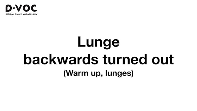 04 Warmup lunges - Lunge backwards tu...