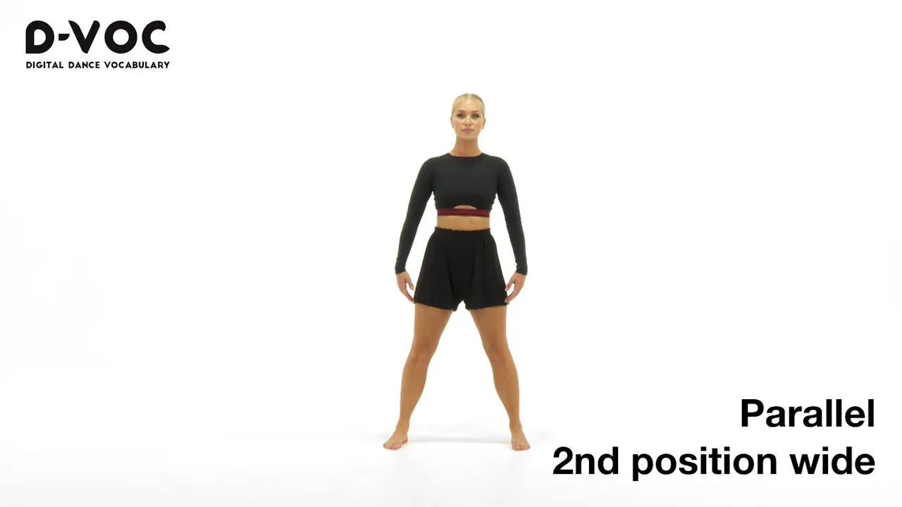 04 Positions of the feet - Parallel 2nd position wide - 03 POSITIONS OF ...