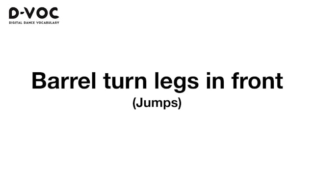 03 Jumps - Barrel turn legs in front ...