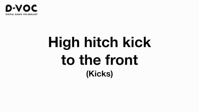 08 Kicks - High hitch kick to the fro...