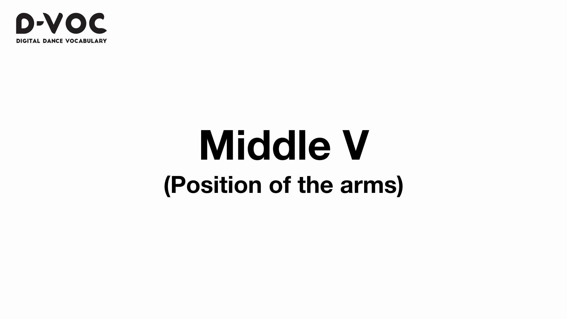 12 Position of the arms - Middle V MT